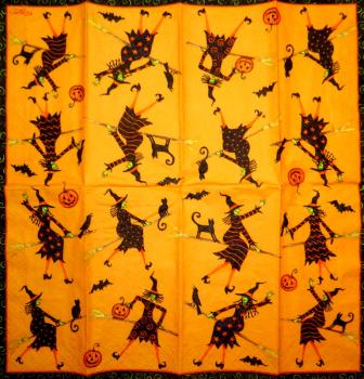 HAL-100 Halloween - 4-lagig - Caspari - Taschentuch